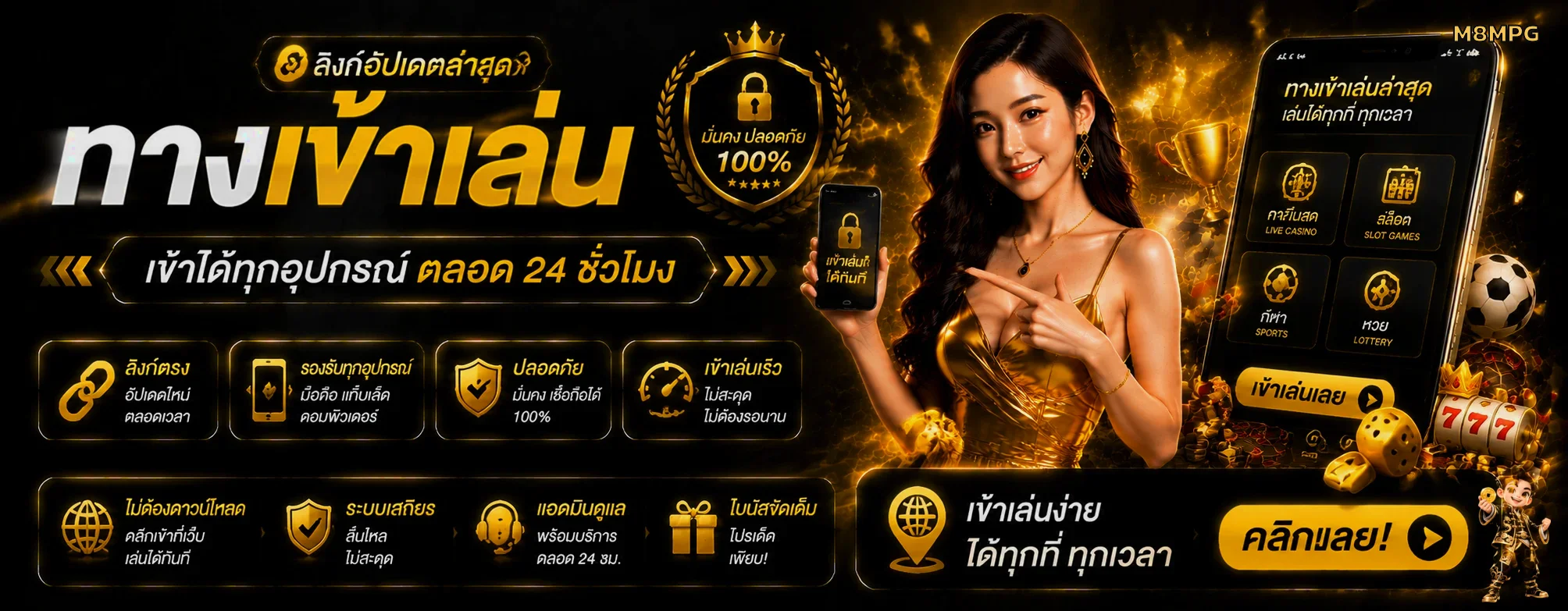 ทางเข้าเล่น M8MPG พร้อมข้อมูลที่เกี่ยวข้อง